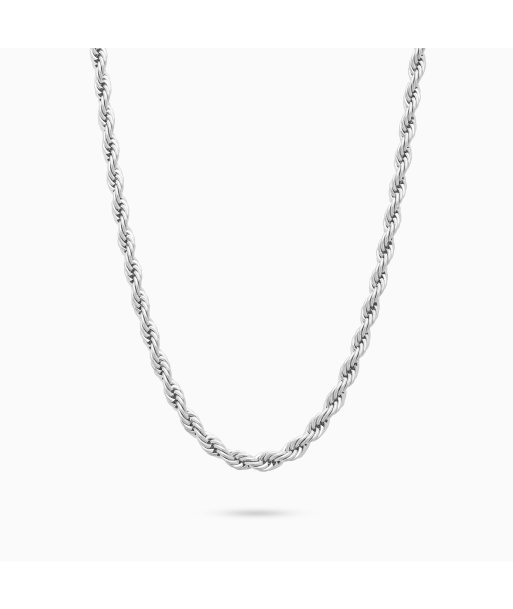 Rope chain 4 mm silver JUSQU'A -70%! 