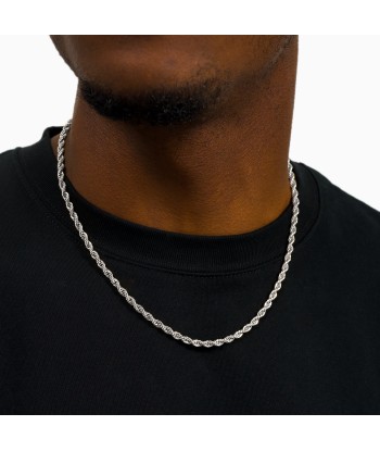 Rope chain 4 mm silver JUSQU'A -70%! 