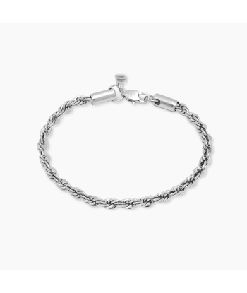 Rope bracelet 4 mm silver Profitez des Offres !