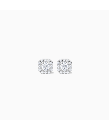 Pavé of shine silver earrings Paris Déstockage Promo