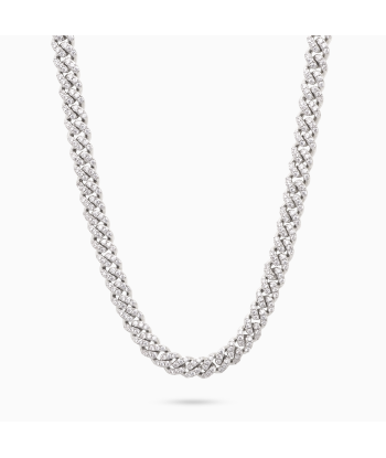 Iced Cuban link chain 5 mm silver Le MVP de beaucoup