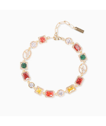 Multi Gemstone Bracelet 8 mm Gold Les magasins à Paris