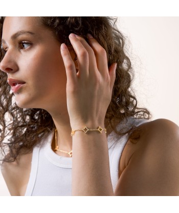 Hollow Flower Bracelet Gold français