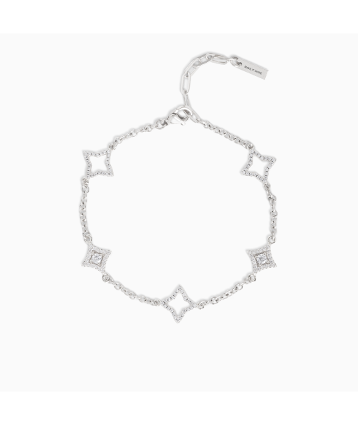 Mixed Star & Flower Bracelet Silver sur le site 