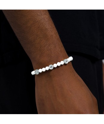 Silver Monogram Pearl Bracelet ou a consommer sur place