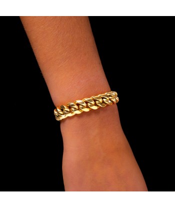 Cuban link bracelet 12 mm gold de technologie