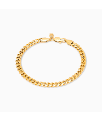 Cuban link bracelet 5 mm gold Livraison rapide