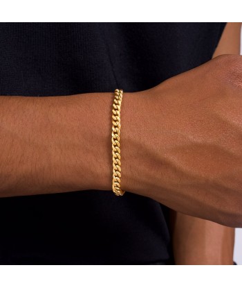 Cuban link bracelet 5 mm gold Livraison rapide