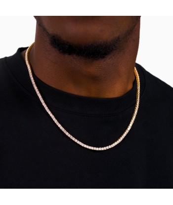 3mm Gold Tennis Chain Venez acheter