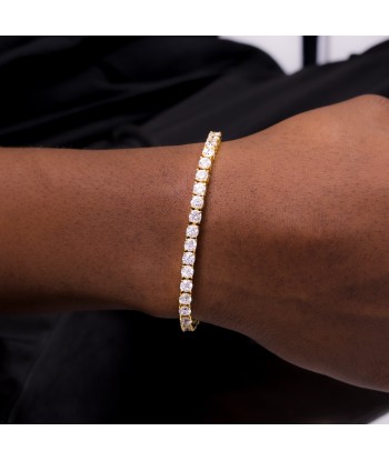 Tennis bracelet 4 mm gold Comparez plus de prix