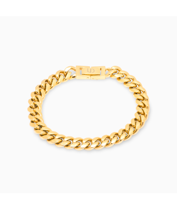 Cuban link bracelet 8 mm gold les muscles