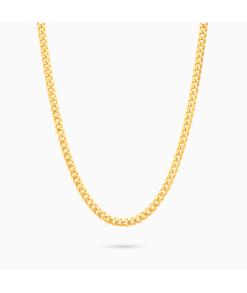 Cuban link chain 3 mm gold paiement sécurisé