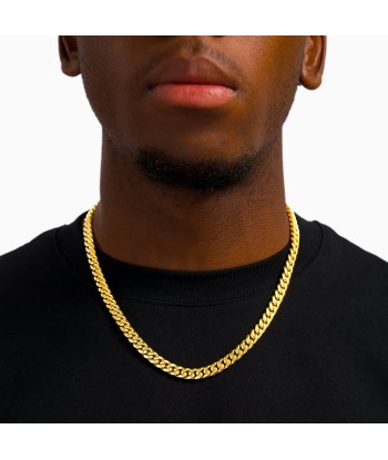 Cuban link chain 8 mm gold d'Europe débarque