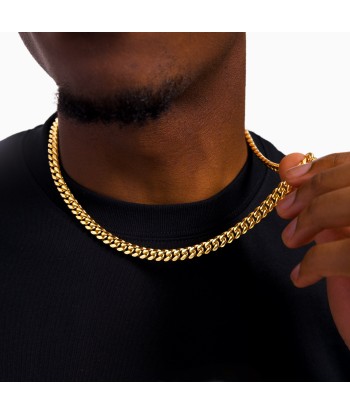 Cuban link chain 8 mm gold d'Europe débarque