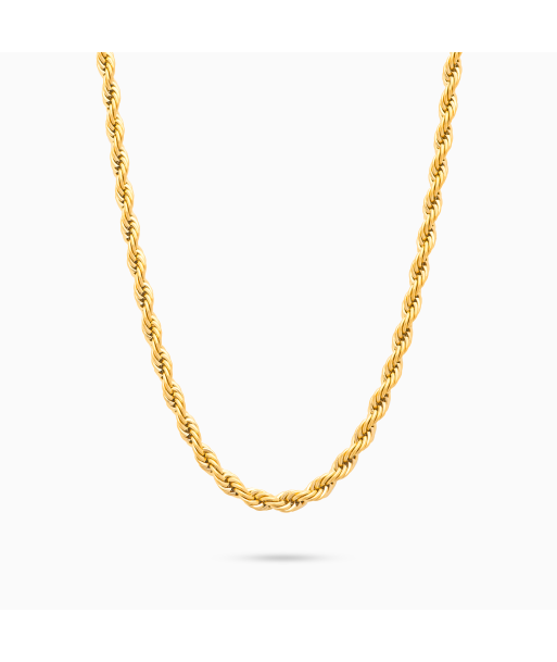 Rope chain 4 mm gold de technologie