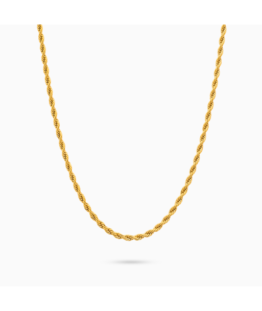 Rope chain 2 mm gold la livraison gratuite