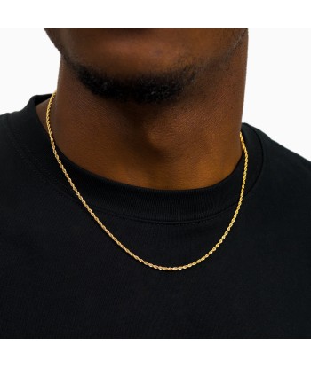 Rope chain 2 mm gold s'inspire de l'anatomie humaine