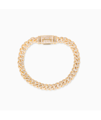 Iced cuban link 6.8mm bracelet une grave pollution 