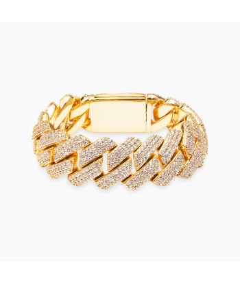 Prong link bracelet 19mm gold Faites des économies