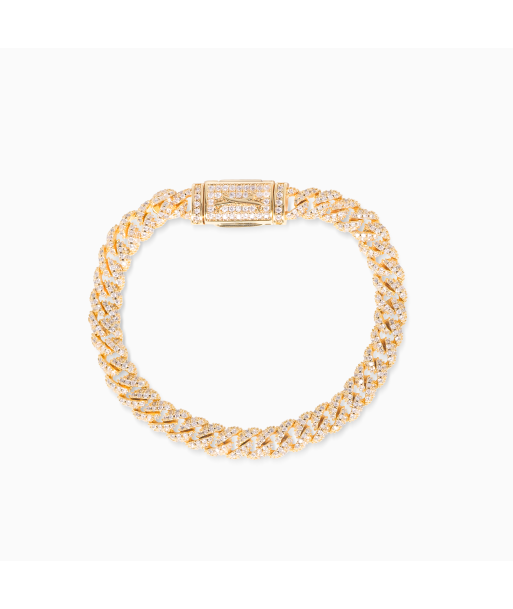 Iced cuban link 6.8mm bracelet Jusqu'à 80% De Réduction