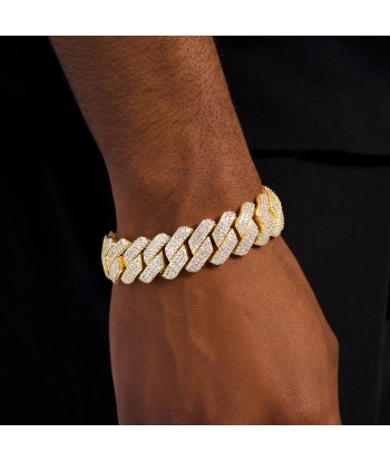 Prong link bracelet 19mm gold Les êtres humains sont 