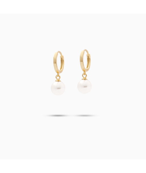 Pearl golden earrings pas cher