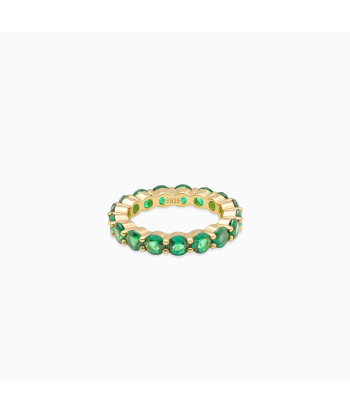 Eternity ring gold - Green À commander