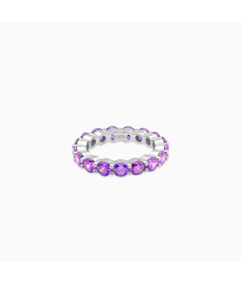 Silver Eternity Ring - Purple Comparez et commandez 