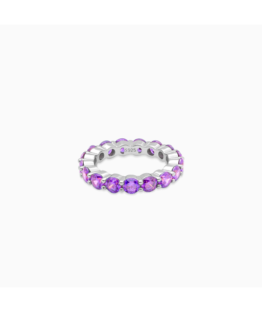 Silver Eternity Ring - Purple Comparez et commandez 