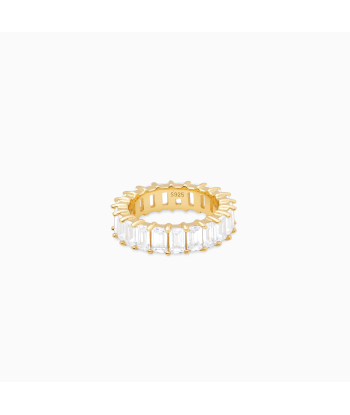 Baguette eternity ring gold - White 2 - 3 jours ouvrés.