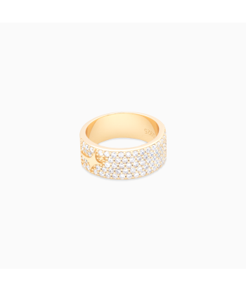 Iced band gold signature pas cher chine