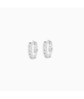 Iced cuban link earrings silver la colonne vertébrale