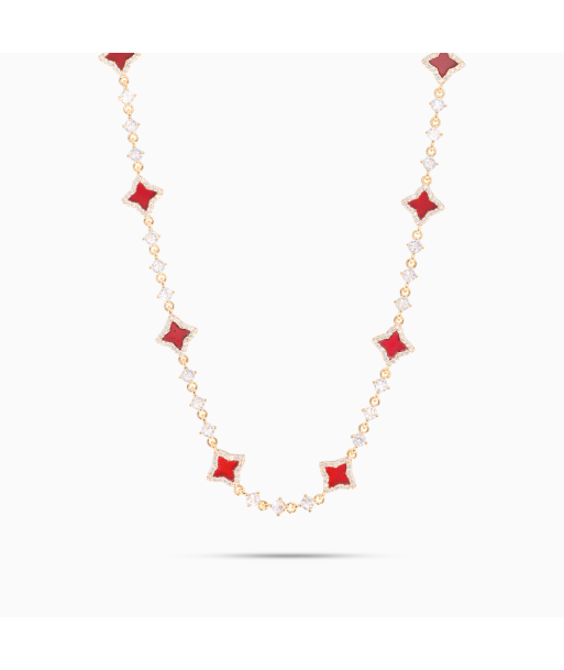 Gold Flower Tennis Chain - Red d'Europe débarque