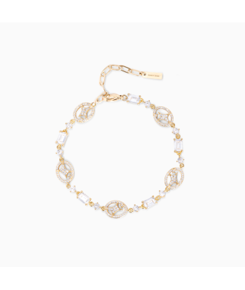 Gold signature Iced bracelet pas cher chine