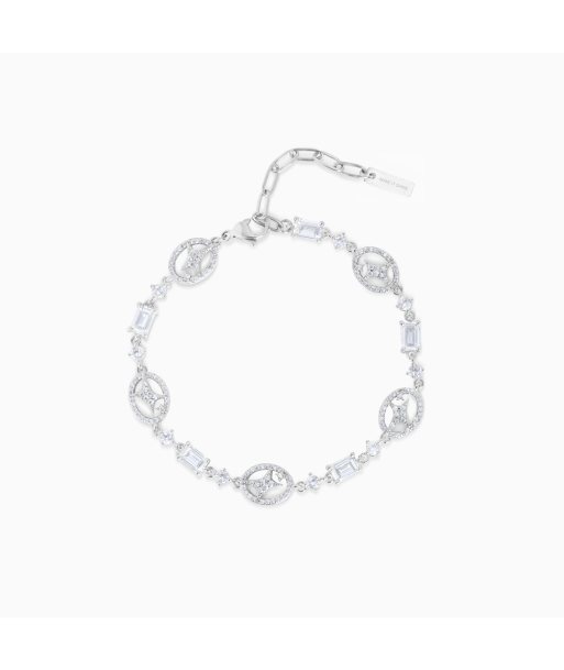 Silver signature Iced bracelet de la marque