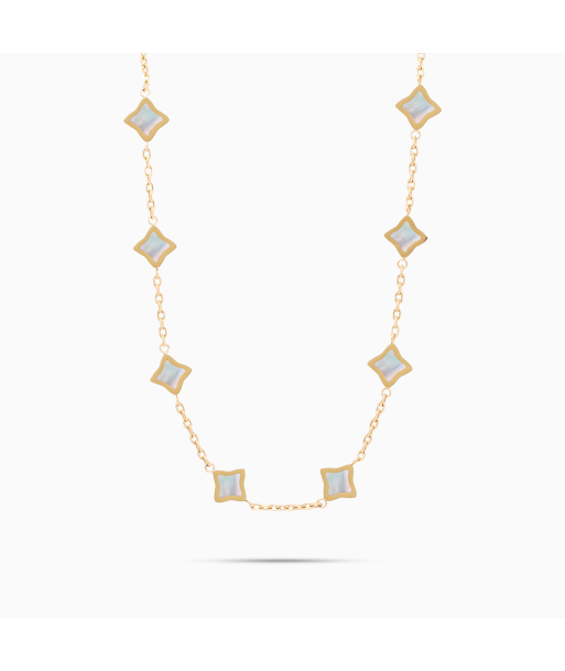 Gold Flower Cable Chain - White acheter