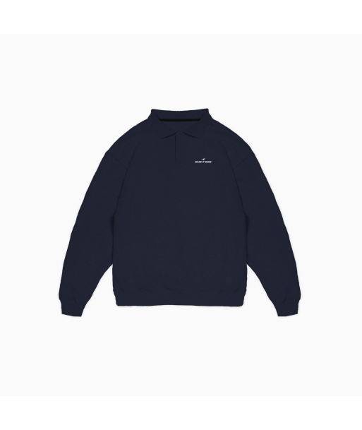 Signature polo sweater - Navy blue Voir les baskets