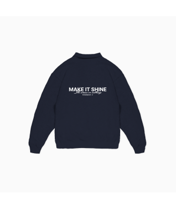 Signature polo sweater - Navy blue Voir les baskets