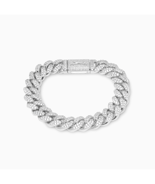 Bracelet Iced Cuban link 12 mm argenté s'inspire de l'anatomie humaine