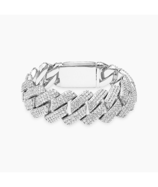 Bracelet Prong link 19mm argenté sur le site 