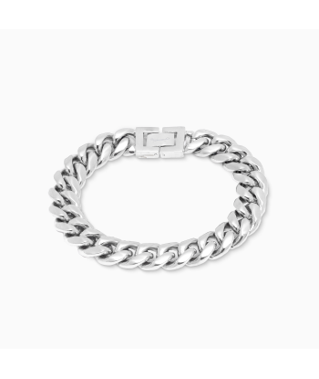 Bracelet Cuban link 12 mm argenté En savoir plus