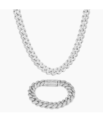 Ensemble Iced cuban link 12mm offre 