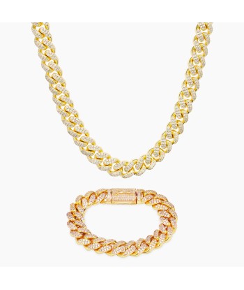 Ensemble Iced cuban link 12mm offre 