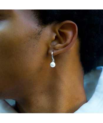 Pearl earrings argentées Les magasins à Paris