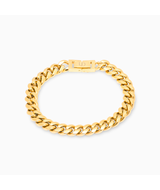 Bracelet Cuban link 8 mm doré Comparez et commandez 