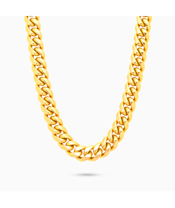 Chaîne Cuban link 12 mm dorée À commander