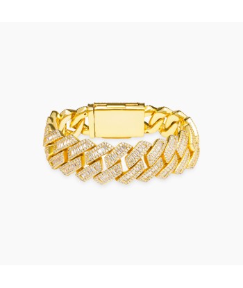 Bracelet Prong baguette link 19 mm doré l'achat 