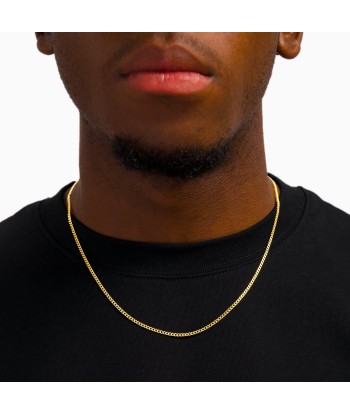 Chaîne Cuban link 2 mm dorée JUSQU'A -70%! 