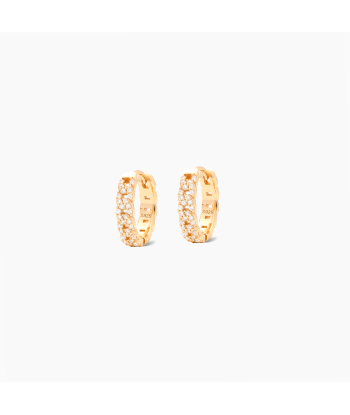 Iced cuban link earrings dorées paiement sécurisé