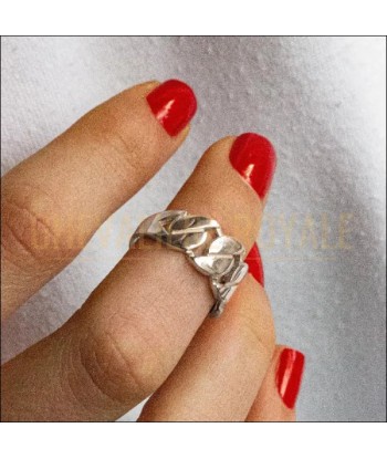 Chevalière femme en or 14 carats en forme de chaine chez Cornerstreet bien 